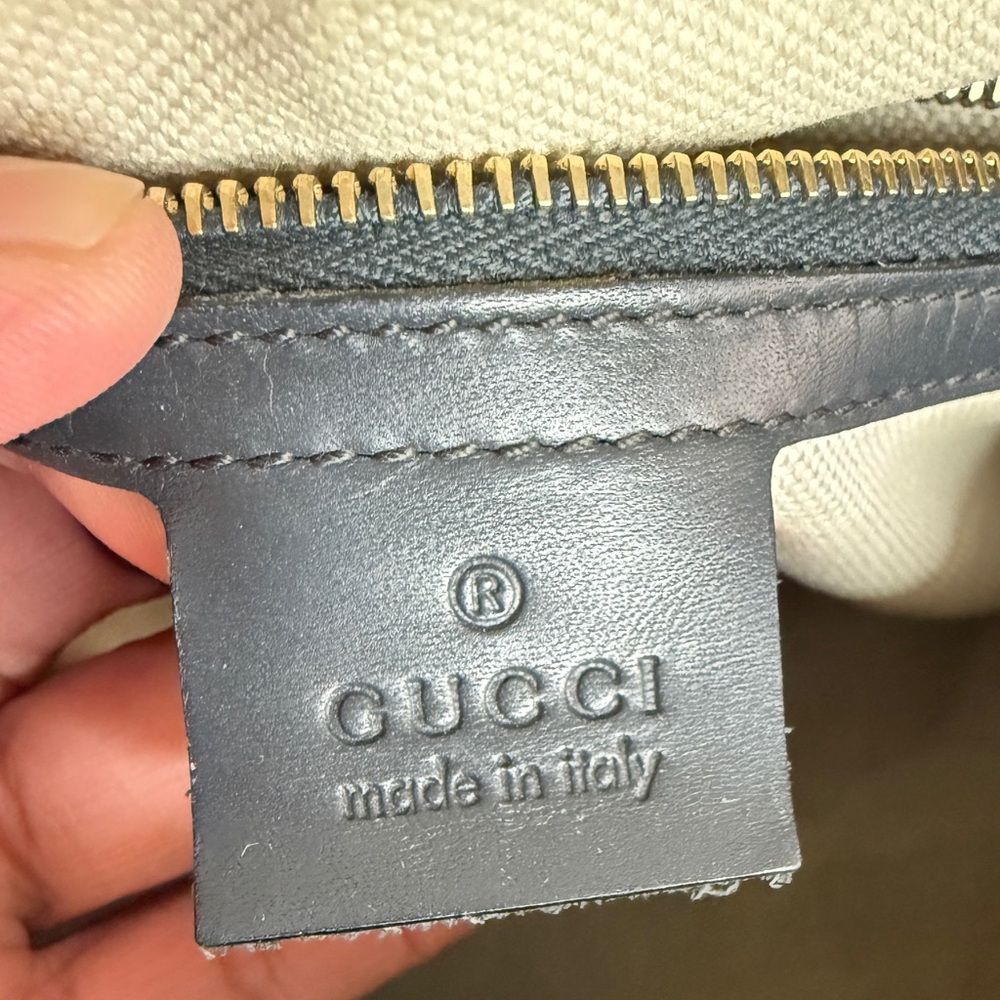 Gucci Metallic Silver and Rich Brown Leather - Picture 13 of 16